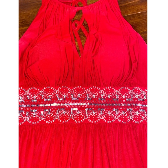 R&M Richards Keyhole Beaded Waist Prom Dress - Picture 5 of 8